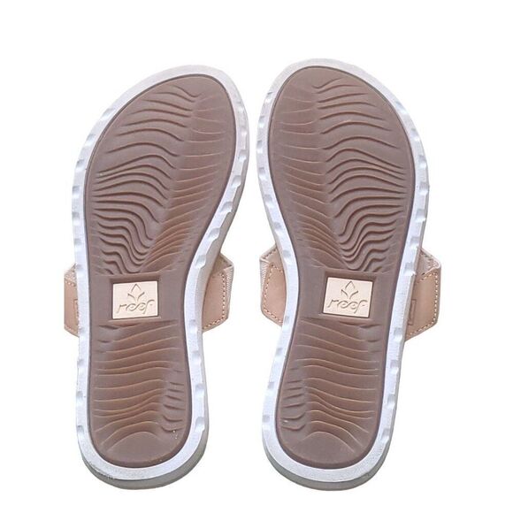 Reef Sandals Chanclas Voyage Women Sz 9 Slip On Strappy Flat Casual Boho - Picture 6 of 6